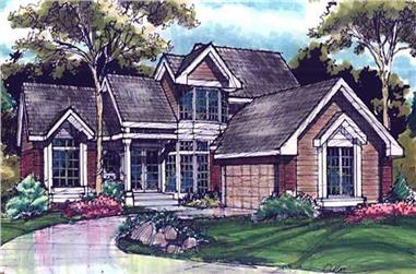 4-Bedroom, 2210 Sq Ft Contemporary House Plan - 146-2895 - Front Exterior