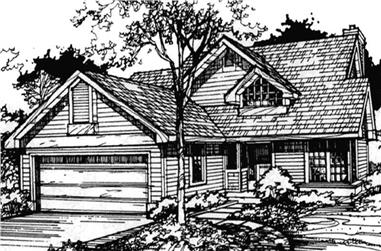 2-Bedroom, 1540 Sq Ft Country House Plan - 146-2896 - Front Exterior