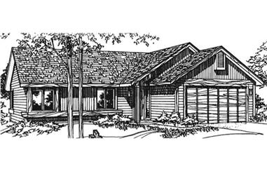 2-Bedroom, 1081 Sq Ft Country House Plan - 146-2910 - Front Exterior