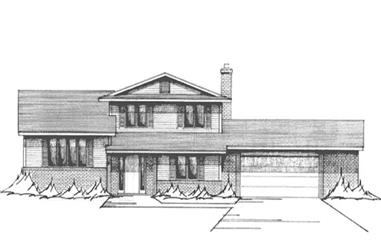 3-Bedroom, 2179 Sq Ft Contemporary House Plan - 146-2918 - Front Exterior