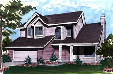 3-Bedroom, 1835 Sq Ft Country House Plan - 146-2924 - Front Exterior