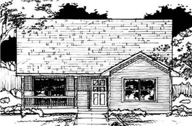 3-Bedroom, 1038 Sq Ft Country House Plan - 146-2938 - Front Exterior