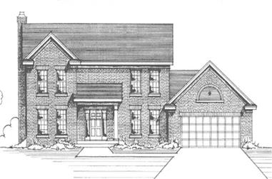 4-Bedroom, 2226 Sq Ft Colonial House Plan - 146-2941 - Front Exterior