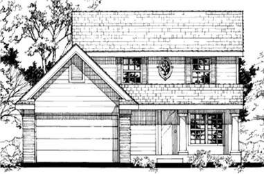 3-Bedroom, 1396 Sq Ft Country House Plan - 146-2947 - Front Exterior