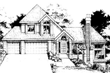 3-Bedroom, 3404 Sq Ft Contemporary House Plan - 146-2953 - Front Exterior