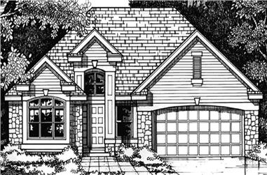 2-Bedroom, 1845 Sq Ft European House Plan - 146-2963 - Front Exterior