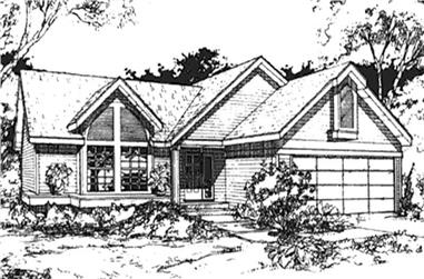 2-Bedroom, 1146 Sq Ft Country House Plan - 146-2964 - Front Exterior