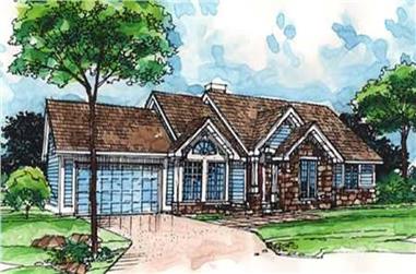 2-Bedroom, 1680 Sq Ft Ranch House Plan - 146-2965 - Front Exterior