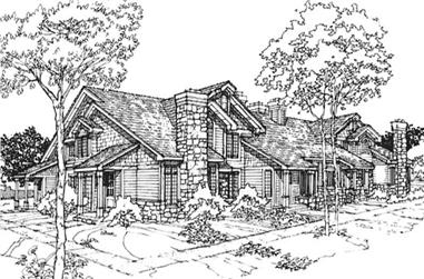 1-Bedroom, 1194 Sq Ft Country House Plan - 146-2966 - Front Exterior