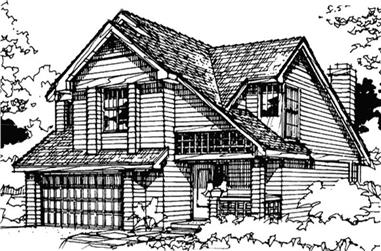 3-Bedroom, 1637 Sq Ft Country House Plan - 146-2967 - Front Exterior