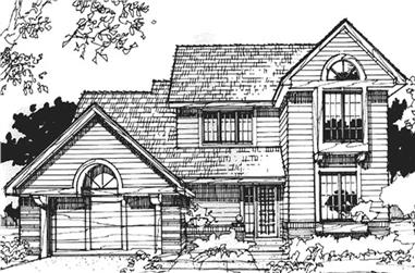 3-Bedroom, 1737 Sq Ft Contemporary House Plan - 146-2977 - Front Exterior
