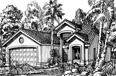 2-Bedroom, 1296 Sq Ft Florida Style House Plan - 146-2982 - Front Exterior