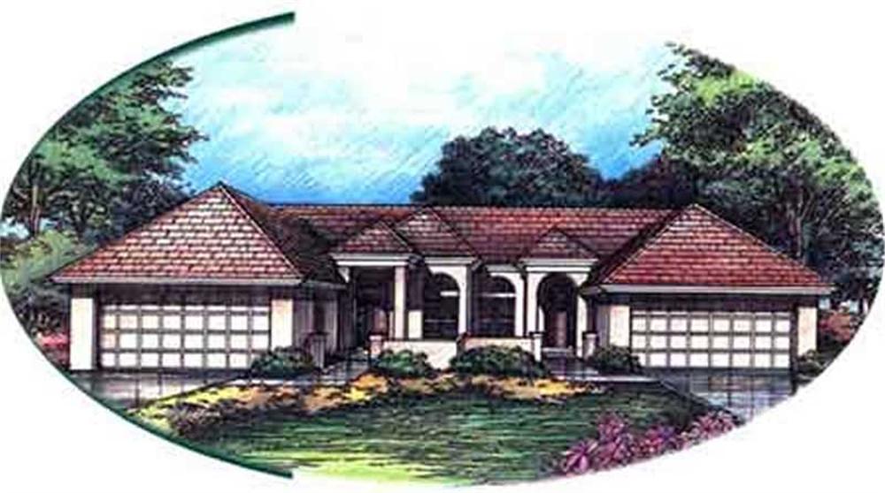 Front view of Duplex/Multi-Unit home (ThePlanCollection: House Plan #146-2989)