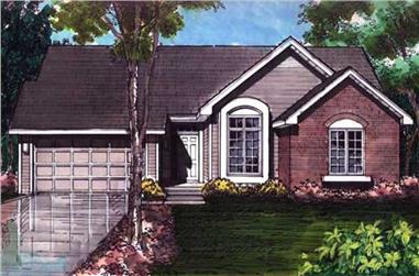 3-Bedroom, 1440 Sq Ft Country House Plan - 146-2990 - Front Exterior