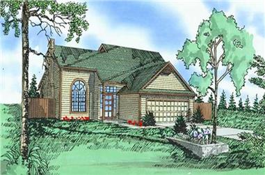 3-Bedroom, 1770 Sq Ft Contemporary Home Plan - 147-1025 - Main Exterior