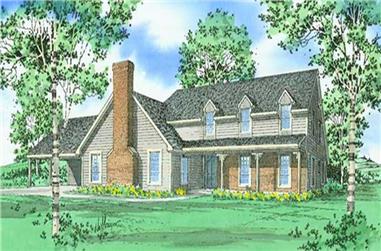 2-Bedroom, 2472 Sq Ft Farmhouse House Plan - 147-1030 - Front Exterior