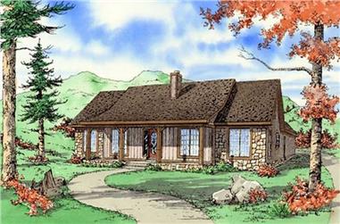 3-Bedroom, 1866 Sq Ft Country House Plan - 147-1051 - Front Exterior