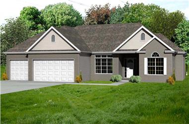 2-Bedroom, 1948 Sq Ft Country Home Plan - 148-1004 - Main Exterior