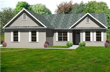 3-Bedroom, 1980 Sq Ft Country Home Plan - 148-1007 - Main Exterior