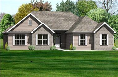 3-Bedroom, 1762 Sq Ft Country Home Plan - 148-1032 - Main Exterior
