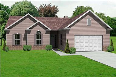 3-Bedroom, 1620 Sq Ft Country House Plan - 148-1065 - Front Exterior