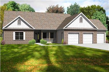 3-Bedroom, 2246 Sq Ft Country Home Plan - 148-1081 - Main Exterior