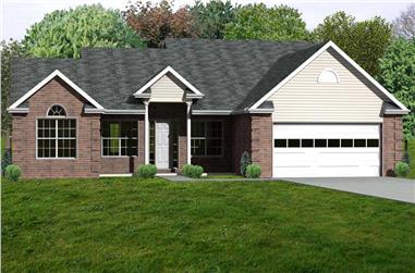 3-Bedroom, 2078 Sq Ft Country Home Plan - 148-1093 - Main Exterior