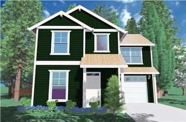 3-Bedroom, 1298 Sq Ft Country House Plan - 149-1000 - Front Exterior