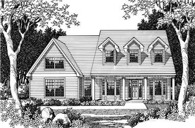 3-Bedroom, 2453 Sq Ft Country Home Plan - 149-1247 - Main Exterior