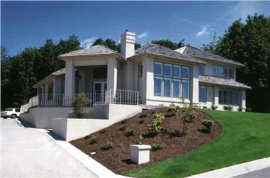4-Bedroom, 4052 Sq Ft Contemporary Home Plan - 149-1452 - Main Exterior