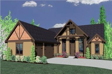 4-Bedroom, 3083 Sq Ft Lodge House Plan - 149-1847 - Rear Exterior