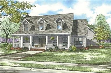 3-Bedroom, 2025 Sq Ft Country Home Plan - 153-1030 - Main Exterior