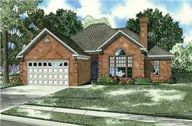 3-Bedroom, 1764 Sq Ft Home Plan - 153-1038 - Main Exterior