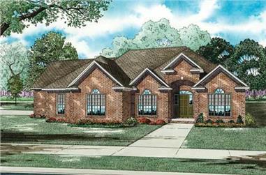 3-Bedroom, 2471 Sq Ft Southern House Plan - 153-1041 - Front Exterior