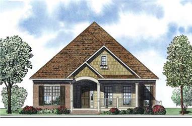 3-Bedroom, 1848 Sq Ft Bungalow Home Plan - 153-1043 - Main Exterior