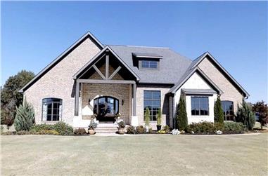 4-Bedroom, 3580 Sq Ft Country Home Plan - 153-1090 - Main Exterior