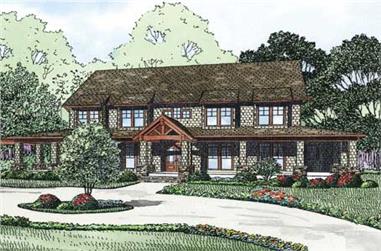 6-Bedroom, 4623 Sq Ft Country House Plan - 153-1146 - Front Exterior