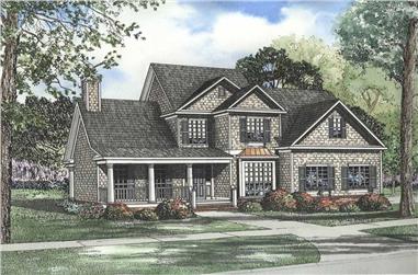 5-Bedroom, 3248 Sq Ft Southern Home Plan - 153-1185 - Main Exterior