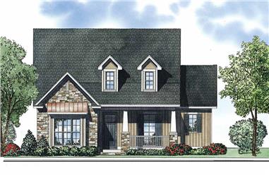 3-Bedroom, 2747 Sq Ft Country House Plan - 153-1221 - Front Exterior