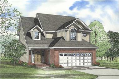 3-Bedroom, 1841 Sq Ft Country House Plan - 153-1222 - Front Exterior