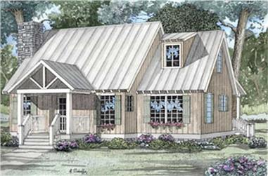 2-Bedroom, 1425 Sq Ft Country Home Plan - 153-1304 - Main Exterior