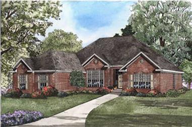 4-Bedroom, 2187 Sq Ft Southern House Plan - 153-1325 - Front Exterior