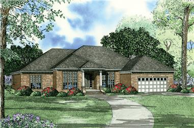 3-Bedroom, 2216 Sq Ft Prairie House Plan - 153-1360 - Front Exterior