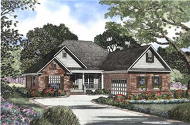 3-Bedroom, 2211 Sq Ft Southern Home Plan - 153-1384 - Main Exterior