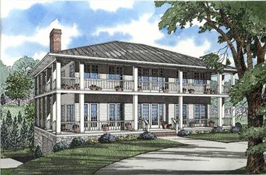 3-Bedroom, 3060 Sq Ft Southern House - Plan #153-1387 - Front Exterior