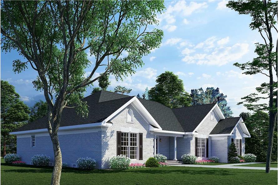 Left View of this 3-Bedroom,2096 Sq Ft Plan -153-1432
