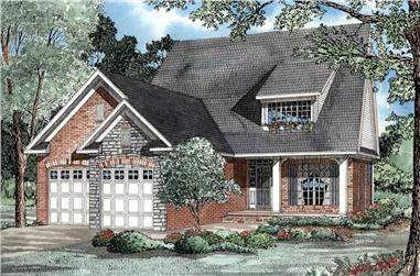 3-Bedroom, 1535 Sq Ft Country House Plan - 153-1433 - Front Exterior