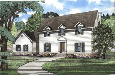 4-Bedroom, 3278 Sq Ft Southern Home Plan - 153-1448 - Main Exterior
