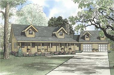 3-Bedroom, 2181 Sq Ft Cape Cod House Plan - 153-1480 - Front Exterior