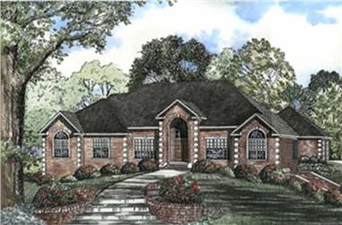 4-Bedroom, 3062 Sq Ft Contemporary House Plan - 153-1551 - Front Exterior